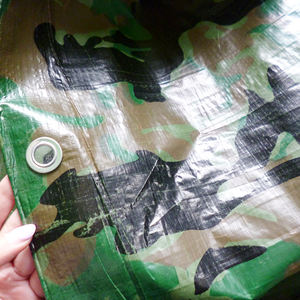 Bâche imperméable de rouleau de bâche de PE de toile forte de <span class=keywords><strong>camouflage</strong></span> de haute qualité - Product Image 6
