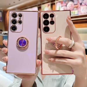 Fundas de teléfono suaves chapadas estilo ns para Samsung <span class=keywords><strong>Galaxy</strong></span> 21, fundas galvanizadas con borde de anillo para iPhone - Product Image 6