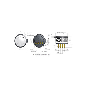 Détecteur de gaz toxiques Alphasense à double capteur de monoxyde de carbone et de sulfure d'hydrogène (CO H2S D2) avec une durée de vie de 2 ans - Product Image 2