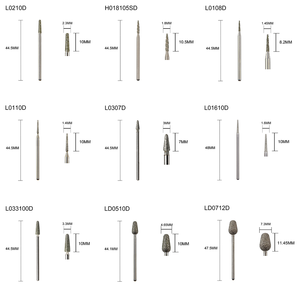 Manicure Pedicure Burr File Diamond Nails testa di lucidatura punte di aneto piccole in ceramica - Product Image 6