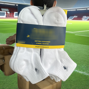 High Quality Custom Men's Football Logo Sports <b>Socks</b> 6 Pairs Pack Eco-Friendly Breathable Sweat-Absorbent - Product Image 2