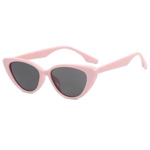 Newly Arrived Summer Gentle Pink White <b>Frame</b> Cat-eye Sunglasses Fashion Luxury Unisex Polarized PC Lenses UV400 Protection - Product Image 5