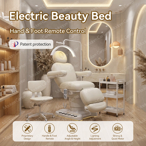 Madamcenter Patent Design Beautician Cosmetic <strong>Beauty</strong> Medical <strong>Aesthetic</strong> Bed Electric Facial Esthetician Bed Wellness Waxing Bed - Product Image 2