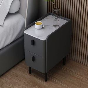 Light Rock Board Gabinete <span class=keywords><strong>de</strong></span> cabeza <span class=keywords><strong>de</strong></span> cama Simple Moderno Pequeño Ultra-Estrecho Mini Gabinete <span class=keywords><strong>de</strong></span> <span class=keywords><strong>noche</strong></span> <span class=keywords><strong>de</strong></span> dormitorio <span class=keywords><strong>de</strong></span> madera maciza - Product Image 3