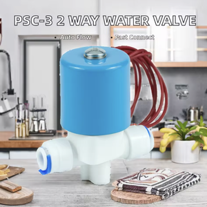 Двухходовой электромагнитный клапан PSC <span class=keywords><strong>3</strong></span>/1/4 дюйма с пластиковой заглушкой для систем обратного осмоса, долговечный, для контроля потока - Product Image 4