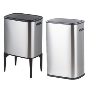 Mode moderne <span class=keywords><strong>cuisine</strong></span> bureau <span class=keywords><strong>50</strong></span> litres carré en acier inoxydable capteur à main sans contact <span class=keywords><strong>poubelle</strong></span> <span class=keywords><strong>poubelle</strong></span> - Product Image 5