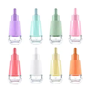 Luxury Wholesale 30ml conical glass shoulder case dropper bottle for essence base liquid travel dispensing essential oils