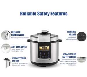 Olla a presión eléctrica industrial de gran tamaño italiano alemán ruso Turquía Ce 12 <span class=keywords><strong>litros</strong></span> 8L 5L <span class=keywords><strong>15</strong></span> <span class=keywords><strong>litros</strong></span> - Product Image 6