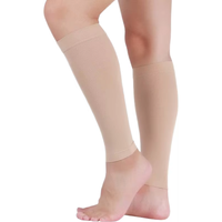 Compports Cycling Logo personnalisé 20-30 Mmhg Manchons pour mollets de football de compression gradués en nylon et spandex pour varices