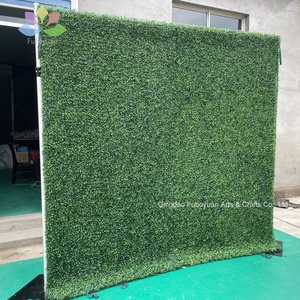 T04251 Design Haie Artificielle Synthétique UV Feuilles Vertes Vertes Mur Végétal pour Jardin Cour Arrière Décoration Intérieure - Product Image 5