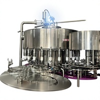 Machine de remplissage d'eau minérale entièrement automatique en acier inoxydable, ligne de traitement de boissons à commande PLC