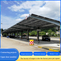 Structure de stationnement PV étanche en gros Abris de voiture solaires Système de montage solaire en acier inoxydable en acier au carbone