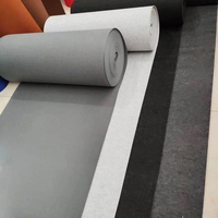 Tissu non tissé coloré en rouleau de 1 à 4 mm, tissu non tissé aiguilleté, bonne absorption acoustique, adapté à la décoration intérieure