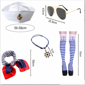 <span class=keywords><strong>Gorra</strong></span> de Marinero Azul Marino, <span class=keywords><strong>Gorra</strong></span> de Capitán Azul, <span class=keywords><strong>Gorra</strong></span> de Vela Blanca para Accesorios de Vestimenta para Adultos - Product Image 1