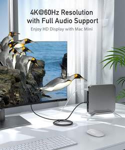 Cable DP <span class=keywords><strong>USB</strong></span> <span class=keywords><strong>C</strong></span> para uso doméstico 4K/60HZ 3D HDR ARC EAC HDCP Monitor de Audio/Video Compatible para <span class=keywords><strong>port</strong></span>átil/tableta Proyector Resolución 8K - Product Image 4