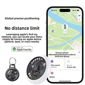 Kit de Rastreadores Antipérdida para IOS AirTag (Paquete de <span class=keywords><strong>4</strong></span>), Batería Reemplazable de Plástico, Aplicación Find My para Mascotas, Equipaje, Bolsos y Carteras - Product Image 4