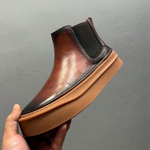 New High-quality Luxurious Custom-made Men's Handmade <b>Full</b>-grain Cowhide Fashion Casual Shoes Handcrafted Loafers - Product Image 1