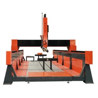 Routeur CNC 5 axes pour la sculpture de mousse, la sculpture 3D, la fabrication de moules en EPS avec tête pivotante et axe rotatif