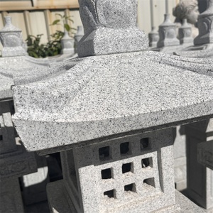 Lámpara de Piedra Esculpida a Precio de Mayoreo para Decoración de Jardín al Aire Libre, Estatua de Lámpara de Estilo Japonés Tallada a Mano - Product Image 6