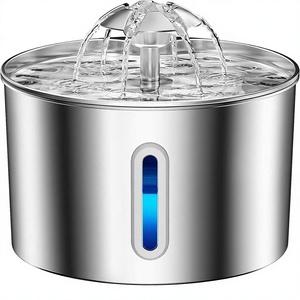 Fontaine à eau automatique silencieuse pour chats et chiens avec 3 filtres et 3 éponges, cadeau pour animaux de compagnie d'intérieur - Product Image 1