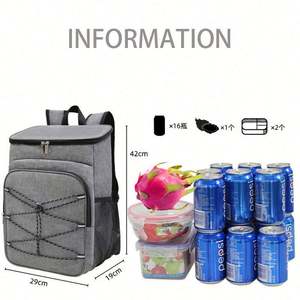 Outdoor Camping Oxford 15L Waterproof Reusable Durable Insulated Cooler <b>Backpack</b> for <b>Lunch</b> <b>Bag</b> Picnic - Product Image 4