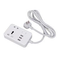 Bande de prise de courant d'extension avec 5 prises Type-C Chargeur USB Port PC Bande de protection contre les surtensions