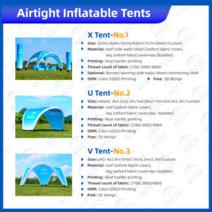 Tente de gazébo gonflable modulaire, durable et avec impression de logo personnalisé Vente de concessionnaire Tente d'événement Remise en gros pour les promotions de produits - Product Image 6