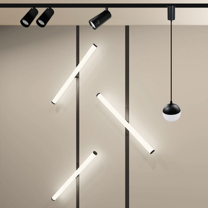 Système de rails LED 48V Blanc Noir Surface de <span class=keywords><strong>plafond</strong></span> Encastrée Aimant de levage <span class=keywords><strong>Rail</strong></span> d'éclairage <span class=keywords><strong>pour</strong></span> feux de piste magnétiques - Product Image 5