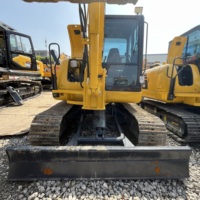 Miniexcavadora Komatsu PC56 Usada de 5.6 Toneladas, de Alta Resistencia, con Martillo Hidráulico, de Segunda Mano, en Venta, Disponible en Stock