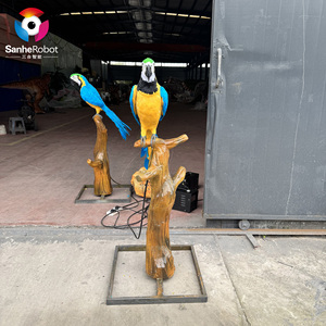 Vườn thú Bảo tàng ngoài trời cuộc sống-kích thước animatronic vẹt cho công viên giải trí trung tâm mua sắm sân bay chăm sóc ban ngày hấp dẫn động vật mô phỏng - Product Image 2