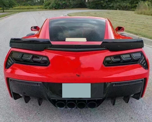 Diffuseur arrière en fibre de carbone brillante de qualité supérieure pour Chevrolet <span class=keywords><strong>Corvette</strong></span> C7 2014-2019, pièces de restylage extérieur - Product Image 6