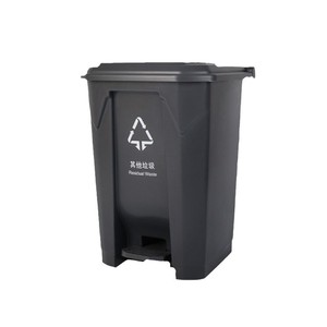 Large 100L Outdoor Rectangular Trash Can <b>With</b> <b>Lid</b> Sorting Waste <b>Bin</b> - Product Image 4