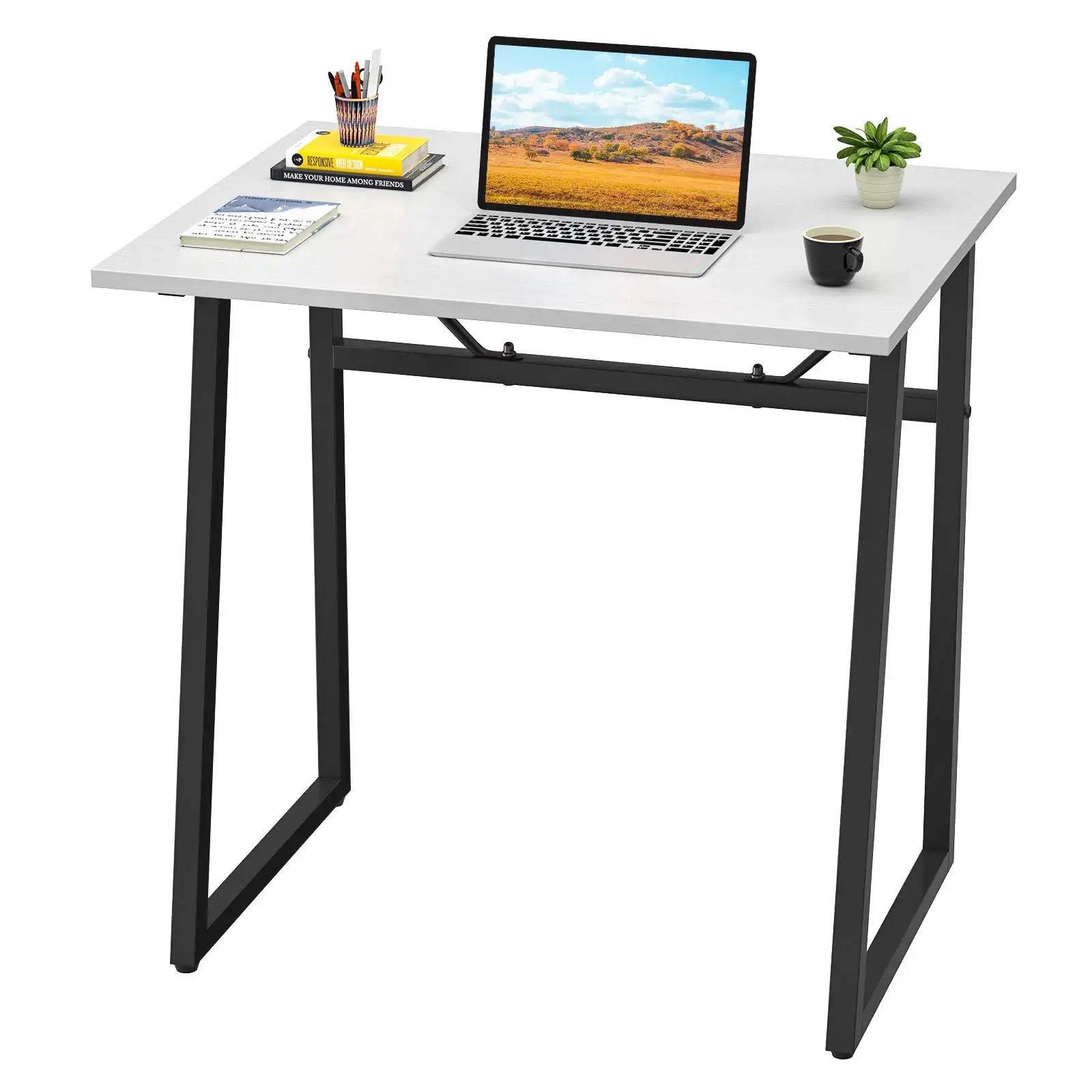 YQ FOREVE scrivania pieghevole senza assemblaggio studio scrivanie per studenti PC Laptop Notebook Writing Computer Table