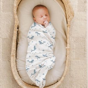 Envoltura de Algodón Premium <span class=keywords><strong>para</strong></span> Bebé, Tela Suave Tejida <span class=keywords><strong>para</strong></span> Regalo de Recién Nacido - Product Image 6