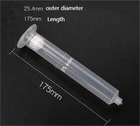 Chine Fabricant Fourniture 30cc Style Japonais Transparent Seringue Baril Seringue Double Baril Seringue Statique Mélangeur Tube