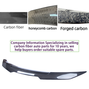สปอยเลอร์หลังคาร์บอนไฟเบอร์ทรง PSM สำหรับรถยนต์ Q60 Q60S Coupe ปี 2013-2023 - Product Image 4
