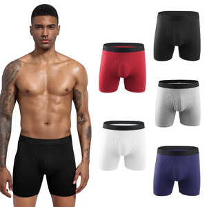 Comodo Logo OEM ODM biancheria intima da uomo Boxer Shorts <span class=keywords><strong>slip</strong></span> da uomo classico cotone solido <span class=keywords><strong>slip</strong></span> Boxer <span class=keywords><strong>aperti</strong></span> - Product Image 1