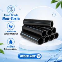 Tuyau en PE DN160 DN400 DN710, tuyau en plastique HDPE pour la conduite de gaz et d'irrigation