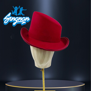 Accessoire de tour de magie accessoire de scène cirque chapeau de fête drôle chapeau haut de forme pliable de Magicia noir - Product Image 4