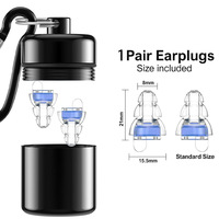 Bouchons d'oreilles de concert haute fidélité SNR 23db Protection auditive antibruit en silicone avec fonction de sécurité pour les concerts