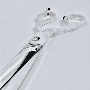 Ciseaux de coiffure professionnels roses personnalisables à bord droit pointu en acier inoxydable - Product Image 3