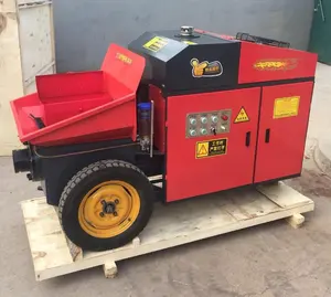 Diesel Engine Powered Wet Concrete Mixing Pumps Machine Putzmeister Stationary Concrete Pump