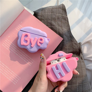 Funda de silicona suave con dibujos animados para Apple <span class=keywords><strong>Airpods</strong></span> 1 <span class=keywords><strong>2</strong></span> <span class=keywords><strong>pro</strong></span>, funda bonita para auriculares inalámbricos 3D - Product Image 1