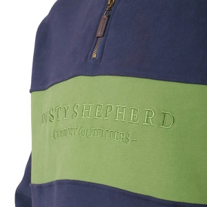 TOPSHOW Designer Custom <b>Quarter</b> Zipper Embroidery <b>Fleece</b> Cotton Pullover Heavyweight Sweatshirt for <b>Men</b> - Product Image 5