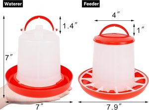 เครื่องป้อนไก่พลาสติกทนแรงดัน2กก. สำหรับฟาร์มสัตว์ปีก - Product Image 2