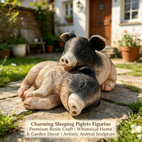 Figurines de cochon en résine peintes à la main, best-seller, à bas prix, modèle de décoration artisanale. Animal printanier tendance pour l'intérieur et l'extérieur