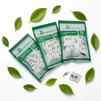 Embouts de filtre à cigarettes en céramique moderne haut de gamme avec charbon actif naturel de coquille de noix de coco pour l'élimination des odeurs de fumée, tailles 5.3-8mm