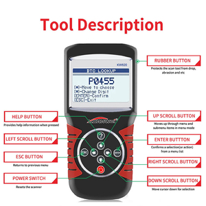 เครื่องมือวินิจฉัยปัญหาในรถยนต์จาก KW820ของ <span class=keywords><strong>Konnwei</strong></span> เครื่องอ่านรหัสเครื่องยนต์ <span class=keywords><strong>OBD2</strong></span> EOBD เครื่องสแกนความผิดพลาดสำหรับวิเคราะห์รถยนต์ - Product Image 3