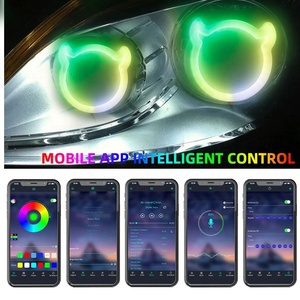Nuovo arrivo Rgb a caccia di elfo ha portato gli occhi d'angelo a caccia di angeli Led per accessori auto App BT controllo luce decorativa - Product Image 4