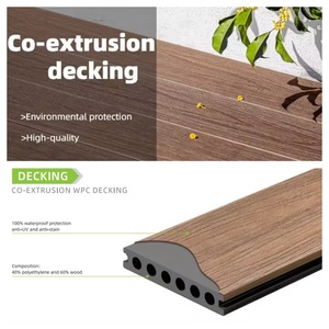 Tarima de Madera y Plástico Compuesto (WPC) para Exteriores, Balcón, Jardín, Anticorrosión, Coextrusión, Orificios Redondos, Tarima WPC - Product Image 2